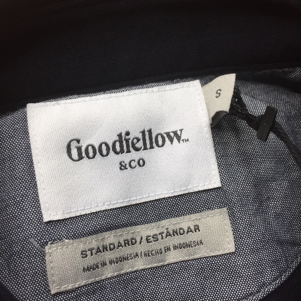 NWT Goodfellow SS Polo Shirt Navy Blue S Men - Picture 6 of 8